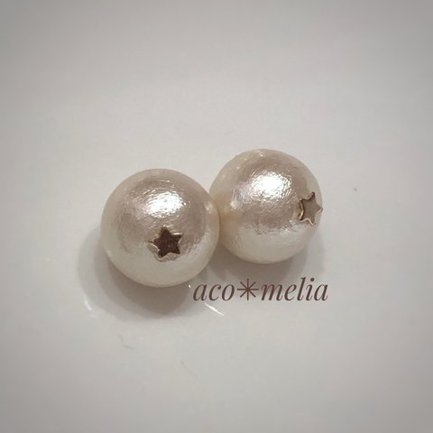 ☆コットンパールキャッチ＊KSK(12mm or 14mm)