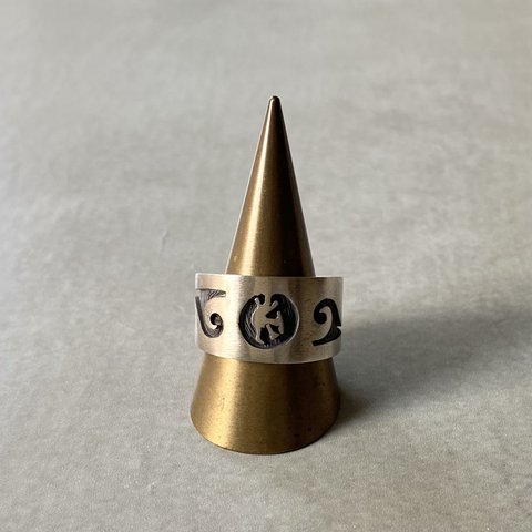 Vintage 80s USA silver 925 water wave design mens ring アメリカ ヴィンテージ シルバー925 ウォーターウェーブ デザイン メンズ リング