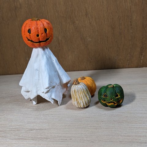 【オブジェ】おばけかぼちゃA　ジャック・オ・ランタン　フィギュア