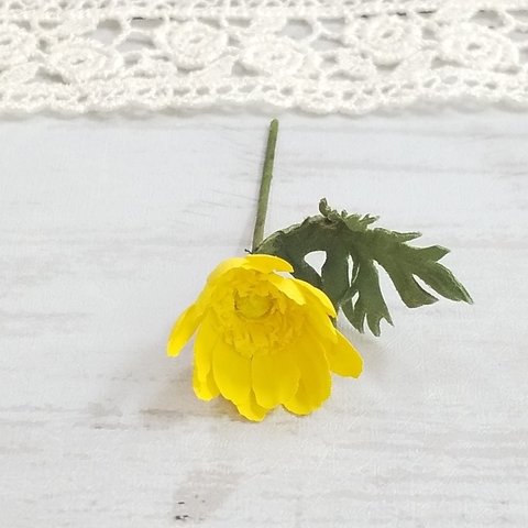 素材♡福寿草♡ﾐﾆ布花 ♡ﾐﾆﾁｭｱ