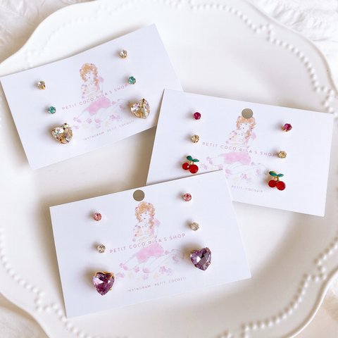 puchi puchi  set pierce earring 