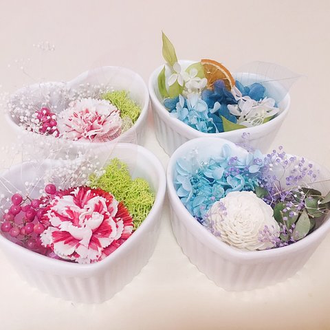 ドライフラワーのアロマワックス🌸🌿