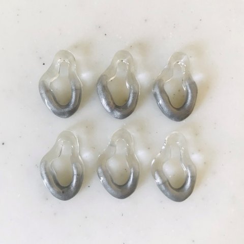 Clear Silver Gourd Shaped Parts