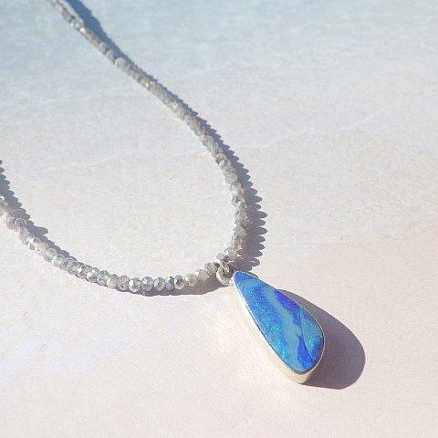 Ocean Opal Labradorite Necklace *sv925