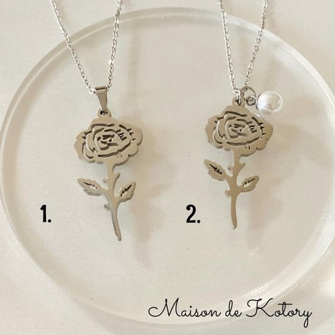 Rose Beauty Necklace （バラネックレス）