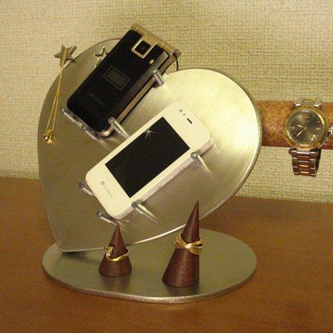 新作　スマホスタンド　腕時計スタンド　ネックレススタンド　可愛いアップルハートの気まぐれキラキラ星アクセサリースタンド
