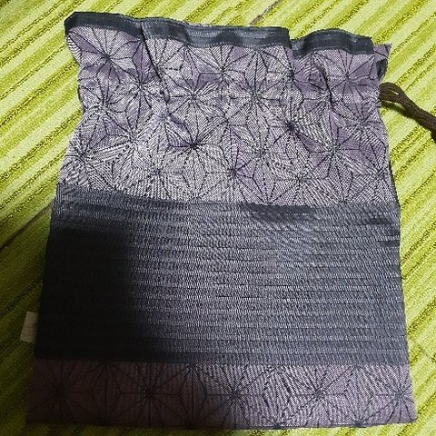 紫&黒　巾着袋（送料無料）