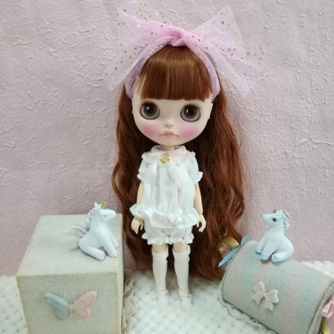 ブライスアウトフィット 🍎047 ふんわりお星様セット(ピンク) ② ＊blythe outfit