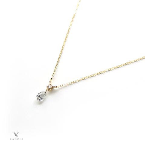 ダイヤモンドとムーンストーンのK18ネックレス~Diamond collection~