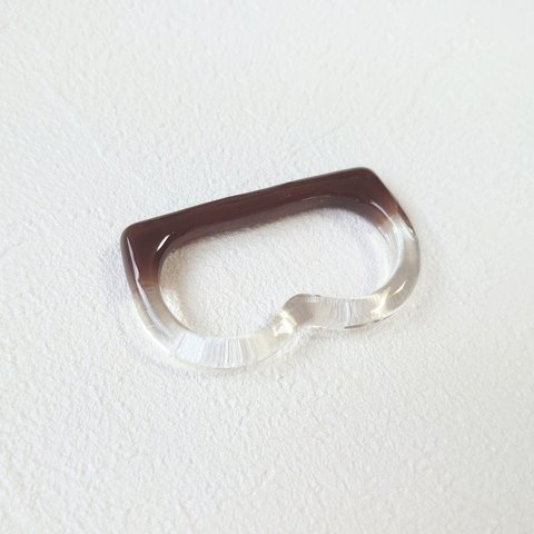 double ring "B" /  chocolate