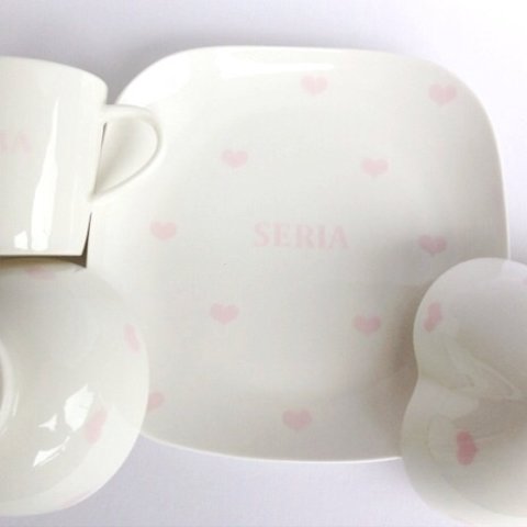 名前入り♡ハート食器4点セット