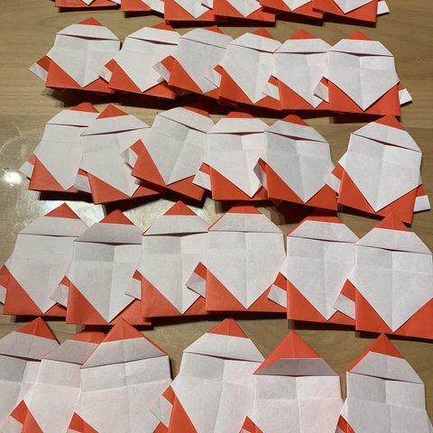 折り紙　サンタ　30枚