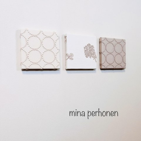 mina perhonen  ミナペルホネン ファブリックパネル 3点セット