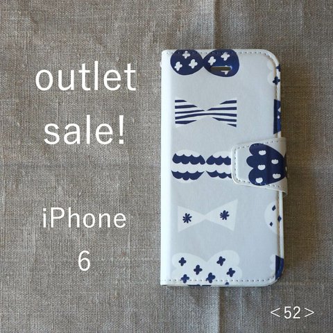 【 outlet sale ! 】iPhone6 ＊帯あり手帳型＊スマホケース＜52＞