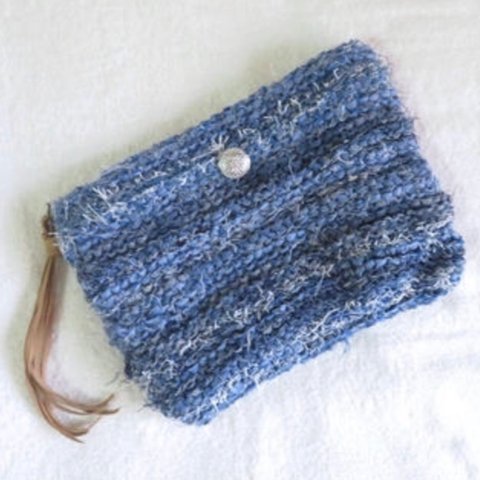 denim clutchbag