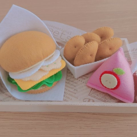 フェルト☆ままごとハンバーガー☆