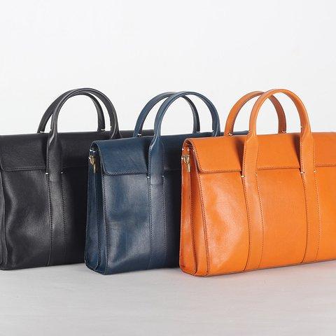 【カラーが選べる】2way高級レザー製、女性用ビジネスブリーフケース　ショルダーバッグ　ハンドバッグ A4対応　軽量