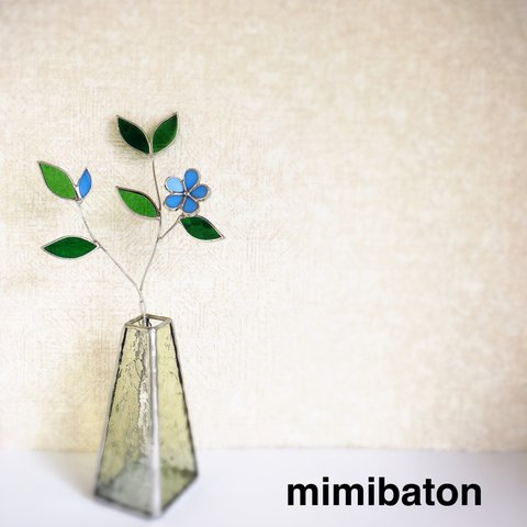 【再販】⚫︎受注製作⚫︎mimibaton ＊ステンドグラス　フラワー＊