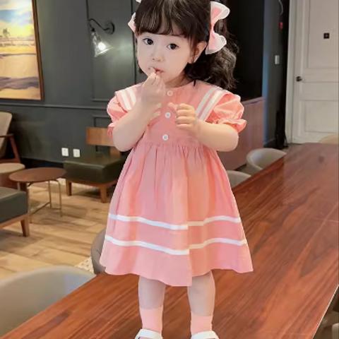 子供服 純綿ワンピース 夏服 ノースリーブスカート 誕生日プレゼント  
