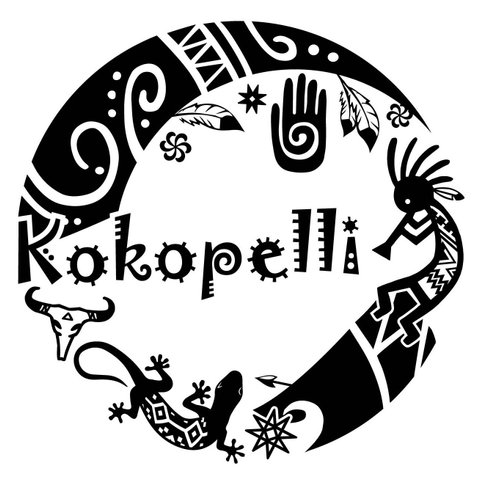 カッティングシート circle kokopelli ステッカー ココペリ ネイティブ・アメリカン インディアン 車外アクセサリー sticker