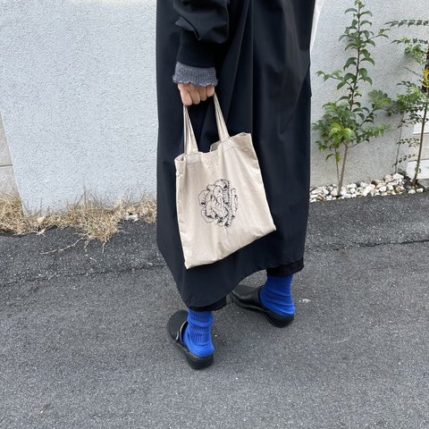 mini TOTE   suna マチなし　小さめバッグ