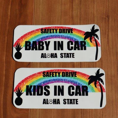 送料無料☆アロハ BABYIN CAR KIDSINCAR 