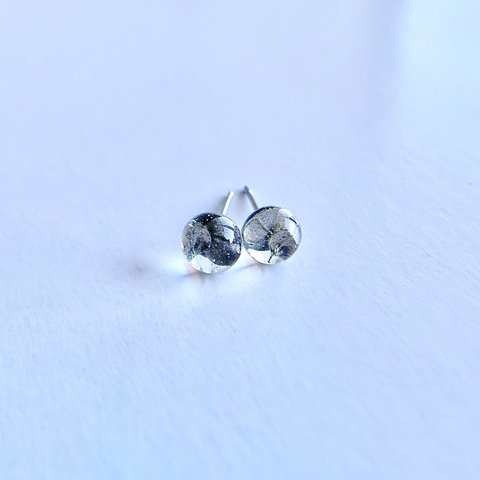 little silver leaf 小粒ボタニカルピアス/イヤリング