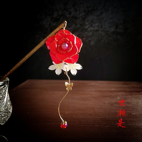 【花街アクセサリー】薔薇桜