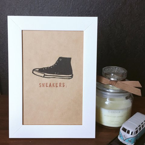 送料込☆=インテリアフレーム 【SNEAKERS】