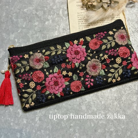 ▪️インド刺繍リボン▪️ハンドメイド・お財布ポーチ・財布・長財布