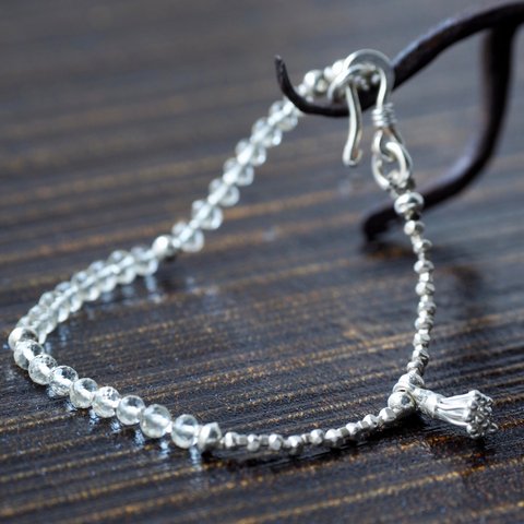 -Scapolite- silver bracelet