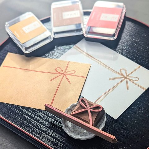 消しゴム はんこ　ラッピング コード　セット　eraser stamps of wrapping code