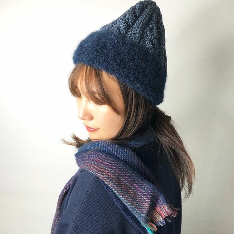 ループビーニー　Navy