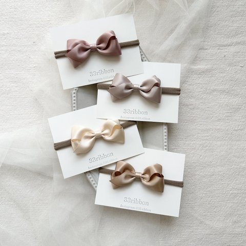 𝐎𝐌𝐄𝐊𝐀𝐒𝐇𝐈 𝐜𝐨𝐥𝐥𝐞𝐜𝐭𝐢𝐨𝐧　Satin ribbon bow babyhairband