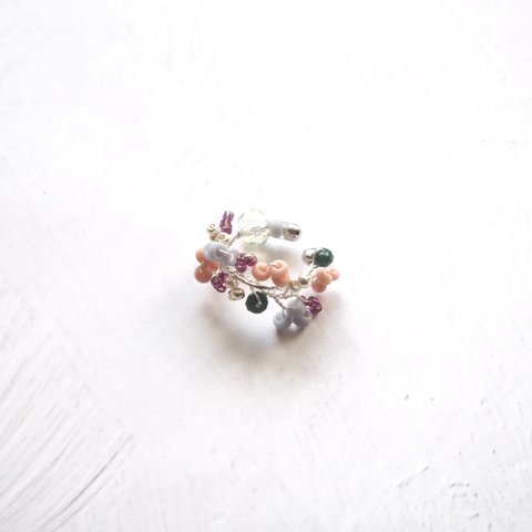 beads earcuff(AWsilver)