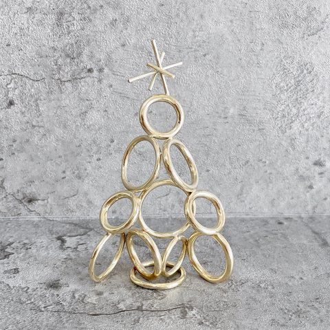 『Ringtree』真鍮リングのクリスマスツリー（小）