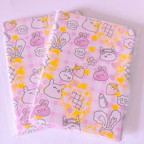 もふもふうさぎさんの紙袋5枚セット（10cm×13cm程度）♡.｡º*