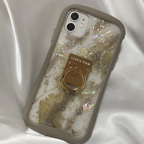 ❤︎最新機種対応❤︎marble phone sheet