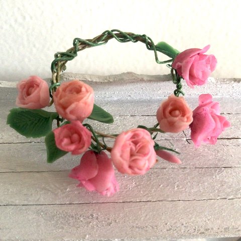 ミニチュア rose wreath 