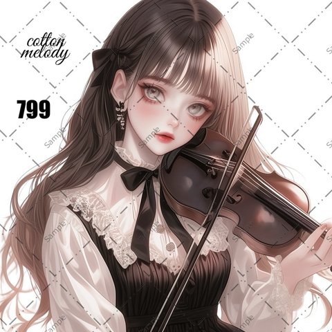 original sticker « no.799 »     //     人物ステッカー オリジナルステッカー