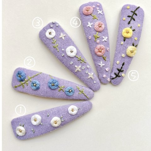 刺繍ぱっちんピン