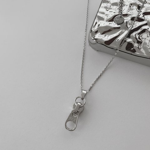 【stainless chain】YKk fastener //necklace.