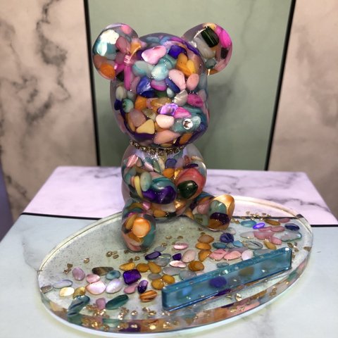 レジン☆テディベア🧸スマホスタンド