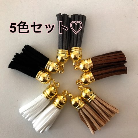 【送料無料】可愛い タッセル 5色セット♡