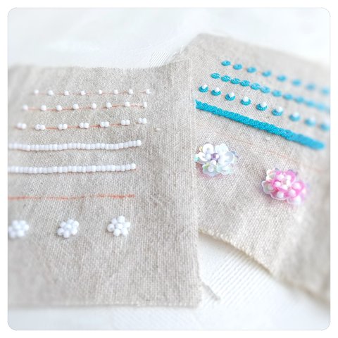 ビーズ刺繍スターターキット「きほんのき」