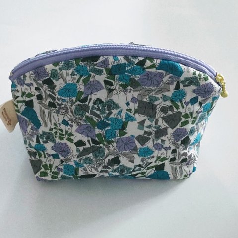 かるふわポーチ リバティ Shell Pouch (Liberty Confetti Flowers ）