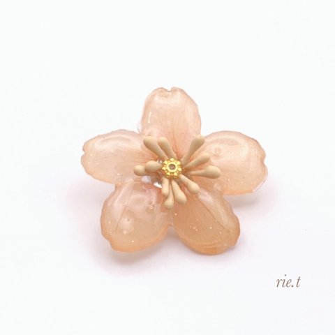  【rie.t】本物の桜　ミニヘアクリップ