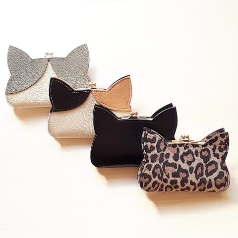 【　20%off　】GAMAGUCHI slim coincase  leopard