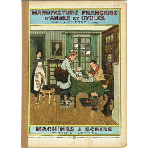 フランス百貨店のカタログ1923年 文具・画材 12psh1-2