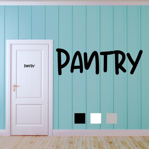 【賃貸OK】PANTRY ドアステッカー ドアシール パントリー おしゃれ ポップ ワンポイント